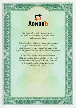 Лицензия Тайшет ЛомовЪ 4